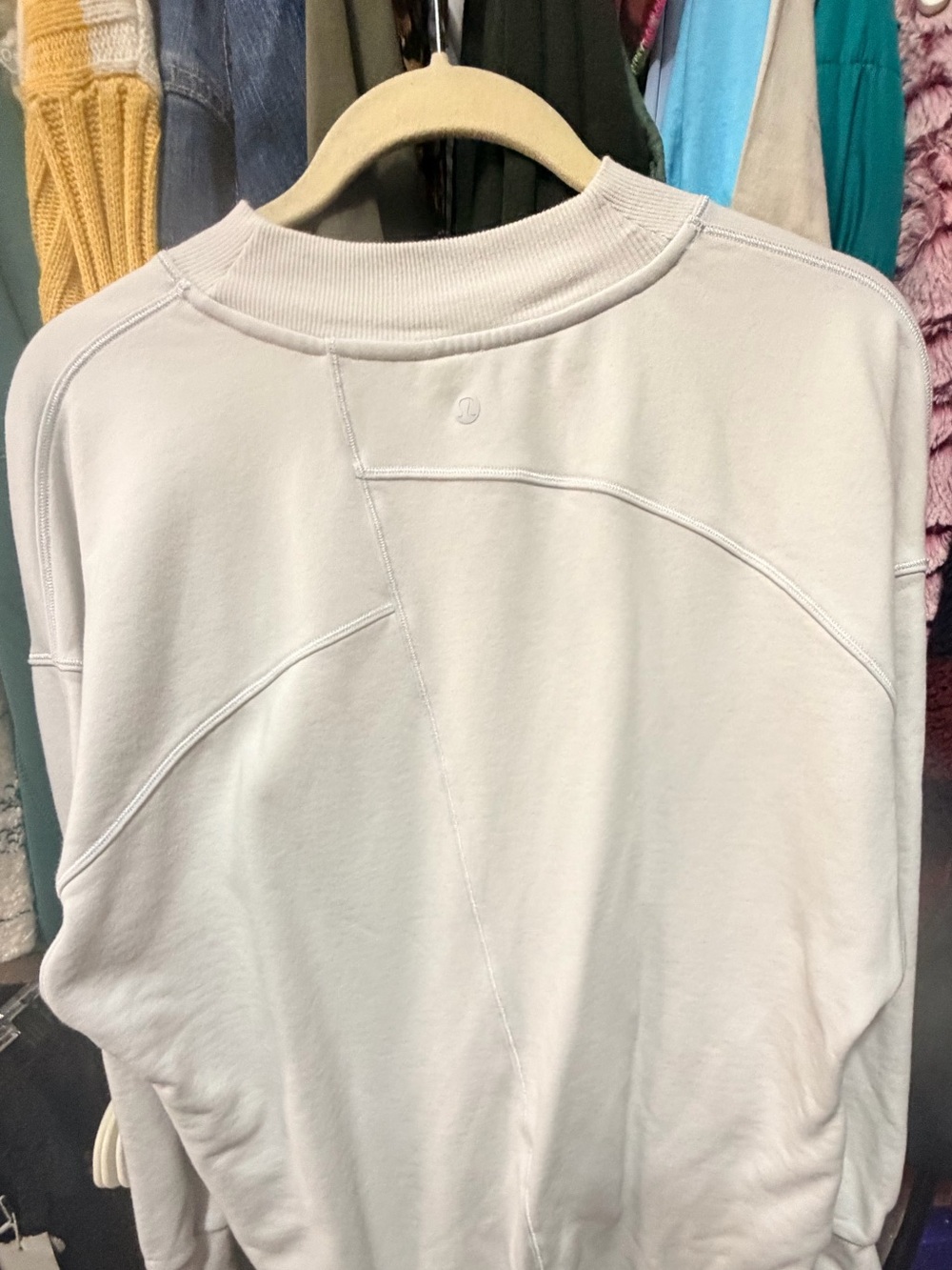 Lululemon Oversized Crewneck Sweatshirt Light Gray Size M